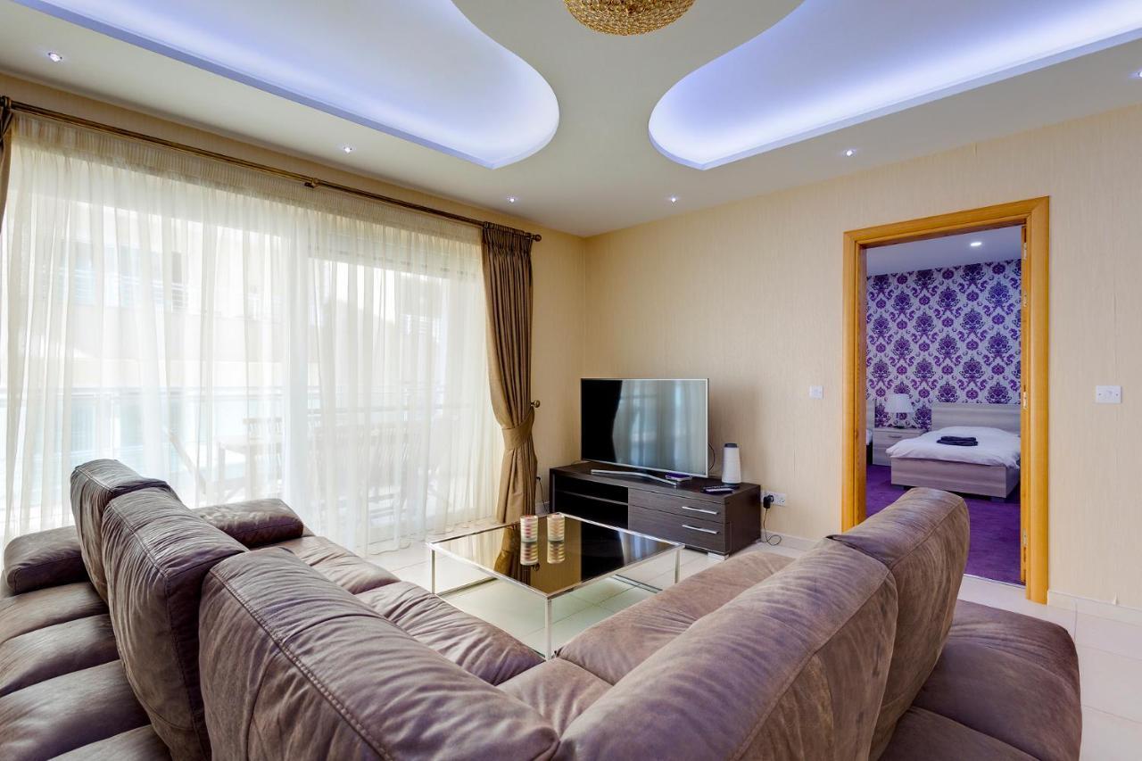 Luxury Apt W/ Side Seaviews And Pool, Top Location Слима Екстериор снимка