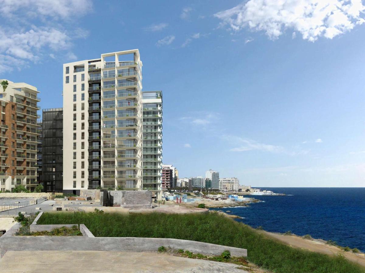 Luxury Apt W/ Side Seaviews And Pool, Top Location Слима Екстериор снимка
